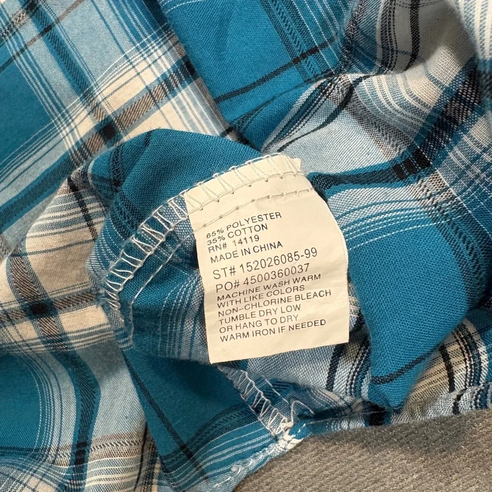 Ely Cattleman S/S Plaid Pearl Snap - Picture 6 of 7